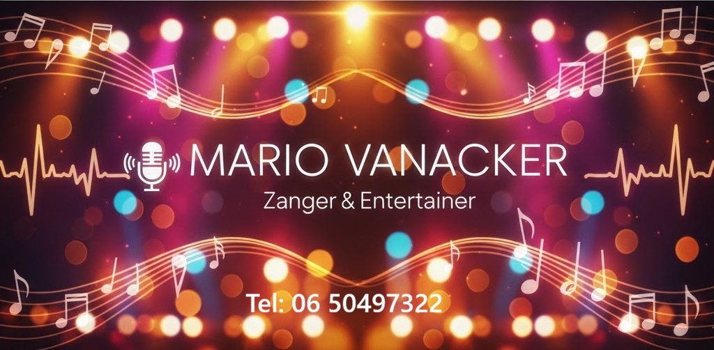 Mario Vanacker - All Round zanger voor feesten en partijen in de kop van Noord-Holland